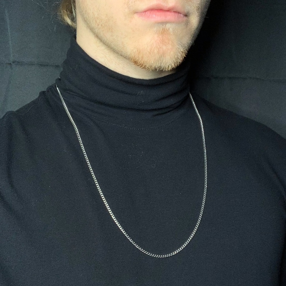 2mm Stainless Steel Micro Cuban Link Chain